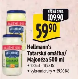 Albert HELLMANN'S Tatarská omáčka/ Majonéza nabídka