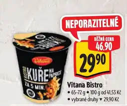 Albert Vitana Bistro nabídka