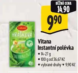 Albert Vitana Instantní polévka nabídka