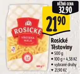 Albert Rosické Těstoviny nabídka