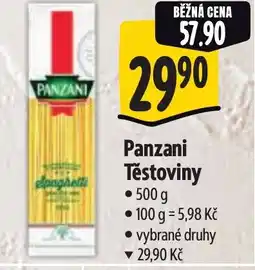Albert Panzani Těstoviny nabídka