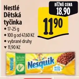 Albert Nestlé Dětská tyčinka nabídka