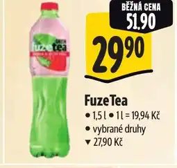 Albert Fuze Tea nabídka