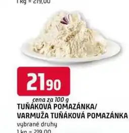 Terno TUŇÁKOVÁ POMAZÁNKA/ VARMUŽA TUŇÁKOVÁ POMAZÁNKA 100 g nabídka