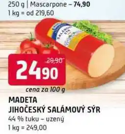 Terno MADETA JIHOČESKÝ SALÁMOVÝ SÝR 100 g nabídka