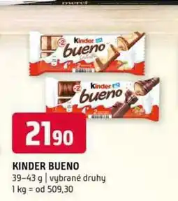 Terno Kinder bueno 39-43 g nabídka