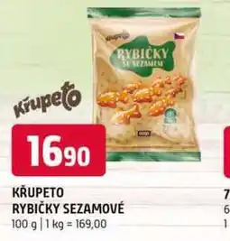Terno KŘUPETO RYBIČKY SEZAMOVÉ 100 g nabídka