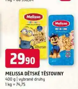 Terno MELISSA DĚTSKÉ TĚSTOVINY 400 g nabídka