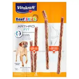 Terno Vitakraft Beef-Stick Arthro fit doplňkové krmivo pro psy s kloubními problémy 4 x 12g nabídka