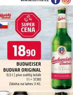Terno BUDWEISER BUDVAR ORIGINAL 0,5 l nabídka