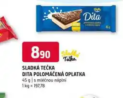 Terno SLADKÁ TEČKA DITA POLOMÁČENÁ OPLATKA 45 g nabídka