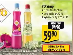 Albert YO Sirup nabídka