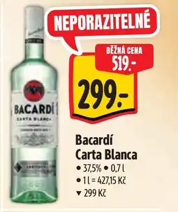 Albert Bacardí Carta Blanca nabídka