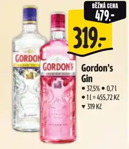 Albert Gordon's Gin nabídka