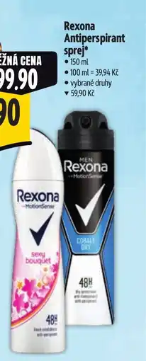 Albert Rexona Antiperspirant sprej nabídka