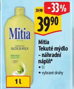 Albert Mitia Tekuté mýdlo - náhradní náplň nabídka
