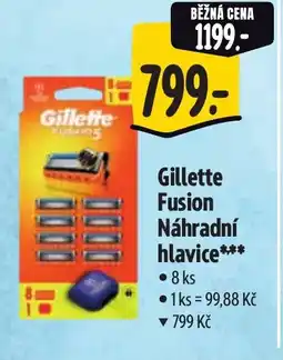 Albert Gillette Fusion Náhradní hlavice nabídka