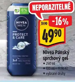 Albert NIVEA Pánský sprchový gel nabídka