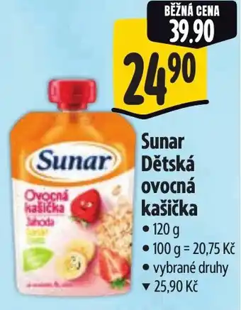 Albert Sunar Dětská Ovocná kašička nabídka
