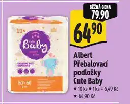Albert Přebalovací podložky cute baby nabídka