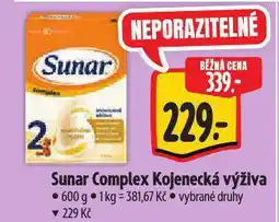 Albert Sunar complex kojenecká výživa nabídka