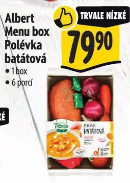 Albert Menu box polévka batátová nabídka