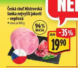 Albert Mistrovská šunka nejvyšší jakosti nabídka