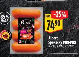 Albert Špekáčky piri-piri nabídka