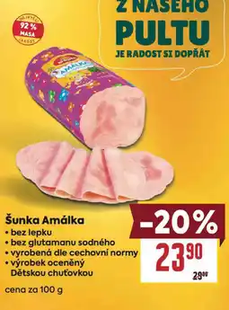 Billa Šunka amálka nabídka