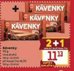 Billa Kávenky nabídka