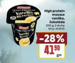 Billa High protein mousse vanilka nabídka
