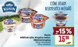 Billa Mléčná rýže nabídka