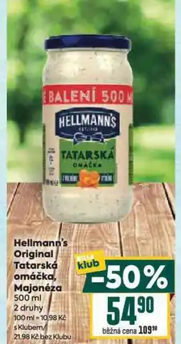 Billa Hellmann´s majonéza nabídka