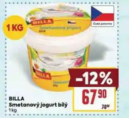 Billa Smetanový jogurt bilý nabídka