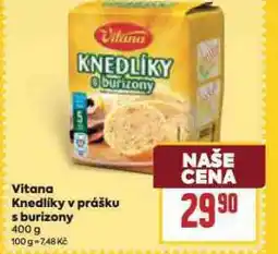 Billa Vitana knedlíky v prášku s burizony nabídka