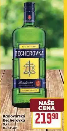 Billa Karlovarská becherovka nabídka