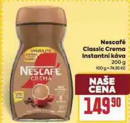 Billa Nescafé classic creme instatní káva nabídka