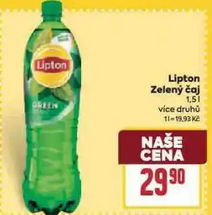 Billa Lipton zelený čaj nabídka