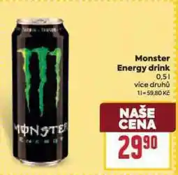 Billa Monster energy drink nabídka