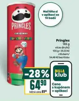 Billa Pringles nabídka