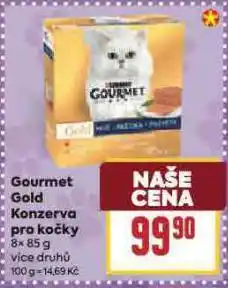 Billa Gourmet gold konzerva pro kočky nabídka