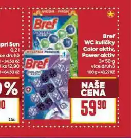Billa Bref wc kuličky color aktiv nabídka