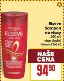 Billa Elseve šampon na vlasy nabídka