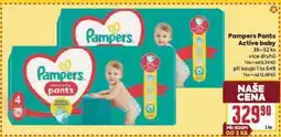 Billa Pampers pants active baby nabídka