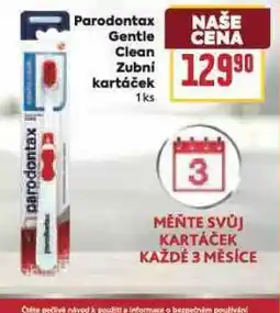 Billa Paradontax gatle clean zubní kartáček nabídka