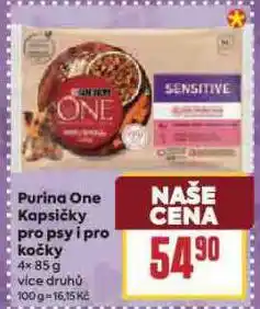 Billa Purina one kapsičky pro psy i pro kočky nabídka