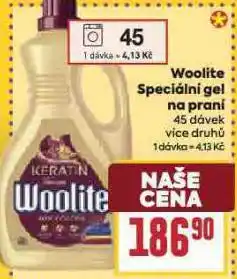 Billa Woolite speciální gel na praní nabídka