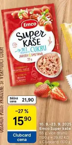 Tesco Emco Super kaše, 55 g nabídka