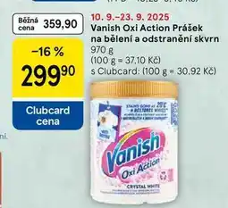 Tesco Vanish Oxi Action Prášek na bělení a odstranění skvrn, 970 g nabídka