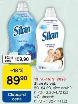 Tesco Silan Aviváž, 50-64 PD, více druhů nabídka